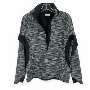 Columbia Pullover Half Zip Gray Athletic Top